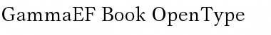 GammaEF Book Font
