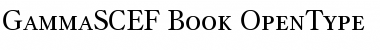 GammaSCEF Book Font