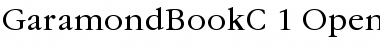 GaramondBookC Regular Font