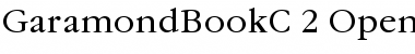 Download GaramondBookC Font