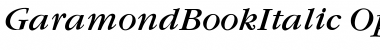 Garamond BookItalic Font