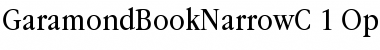 GaramondBookNarrowC Regular Font