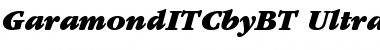 ITC Garamond Ultra Italic Font