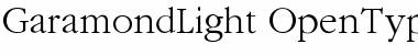 Garamond Light Font