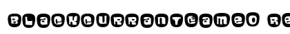 BlackcurrantCameo Regular Font BlackcurrantCameo Regular Font Preview