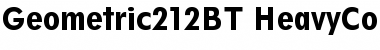 Geometric 212 Heavy Condensed Font