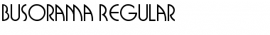 Busorama Regular Font