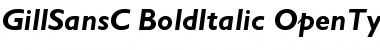 GillSansC Bold Italic