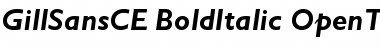 Gill Sans CE Bold Italic