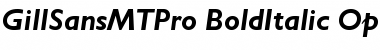 Gill Sans MT Pro Bold Italic