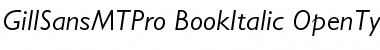 Gill Sans MT Pro Book Italic