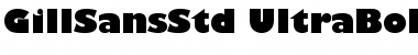 Gill Sans Std Ultra Bold Font