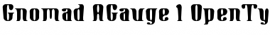 Gnomad AGauge Font