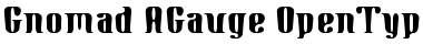 Gnomad-AGauge Regular Font