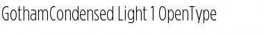 Gotham Condensed Light Font