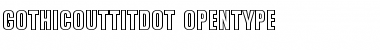 Gothic Outline Title D OT Regular Font