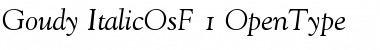 Goudy Old Style Italic Old Style Figures