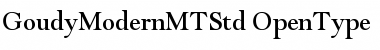 Goudy Modern MT Std Regular Font