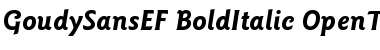 GoudySansEF BoldItalic Font