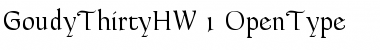 Download GoudyThirtyHW Font