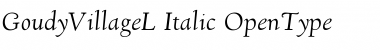 GoudyVillage L-Italic Font