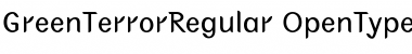 GreenTerrorRegular Regular Font