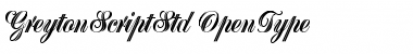 Greyton Script Std Regular Font