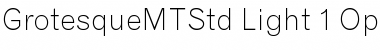Download Grotesque MT Std Font