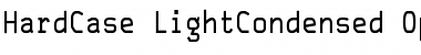 HardCase LightCondensed Font