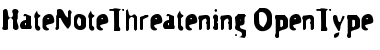 HateNote Threatening Font