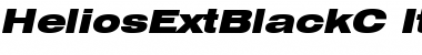 HeliosExtBlackC Italic Font