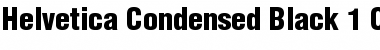 Helvetica Condensed Black Font