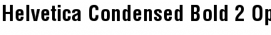 Helvetica Bold Condensed Font