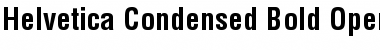 Helvetica Condensed Bold
