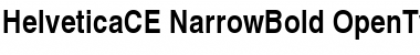 Helvetica CE Bold Narrow Font