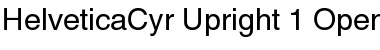 Helvetica Cyrillic Upright