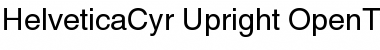 Helvetica Cyrillic Upright