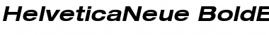 Helvetica Neue 73 Bold Extended Oblique Font