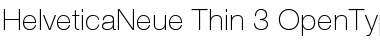 Helvetica Neue 35 Thin