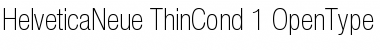 Helvetica Neue 37 Thin Condensed Font