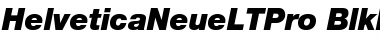 Helvetica Neue LT Pro 96 Black Italic