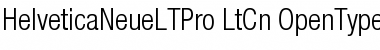Helvetica Neue LT Pro 47 Light Condensed