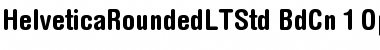 Helvetica Rounded LT Std Bold Condensed