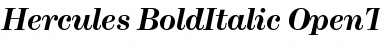 Hercules Bold Italic Font
