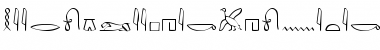 Hieroglyphic Phonetic Font