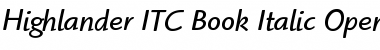 Highlander ITC Book Italic Font
