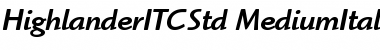 Download Highlander ITC Std Font