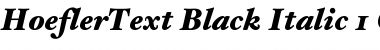 HoeflerText-Black-Italic Regular Font