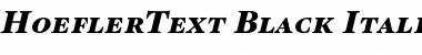 HoeflerText Black-Italic-SC Font