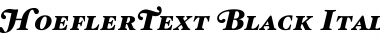 HoeflerText Black-Italic-Sw-SC Font